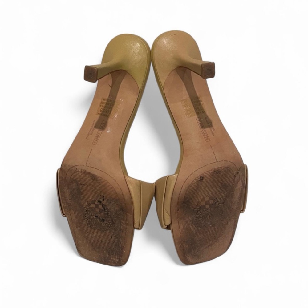 Vince Camuto Endonta Braided Mule Heels Tan 7.5 - Picture 9 of 11